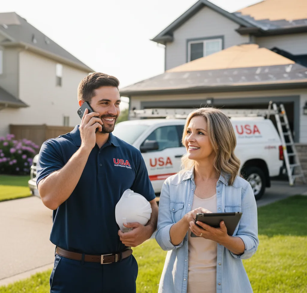 USA Roof Repair Experts customer support in Medanales